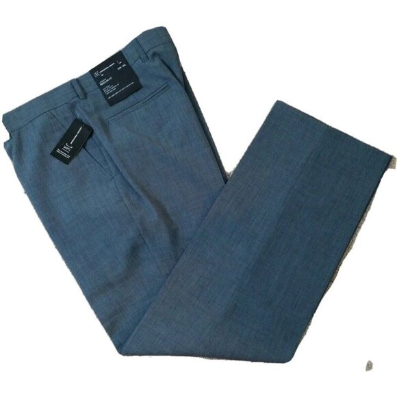 INC~Men's 32Wx30L~Blue Slate London Regular Fit Flat Front Dress Pants NWT$59.50 - Picture 1 of 10